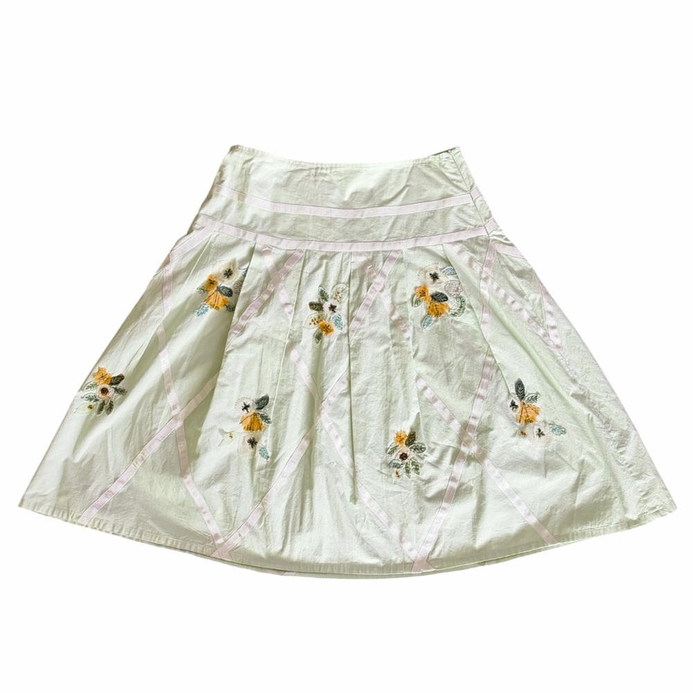 Anthropologie Appliqu skirt